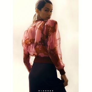 Anthropologie - DOLAN Sheer Organza Bomber Jacket - Size Large